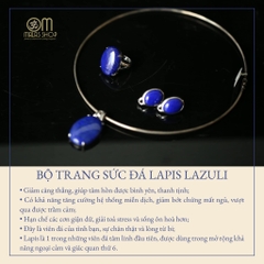BỘ TRANG SỨC BẠC ĐÁ LAPIS