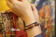 MALA GỖ HOÁ THẠCH MIX DZI MAI RÙA VIP