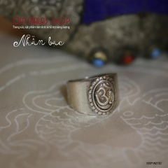 NHẪN BẠC KHẮC CHỮ OM