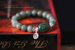 MALA CẨM THẠCH KẾT CHARM LU KHẮC KINH BÁT NHÃ