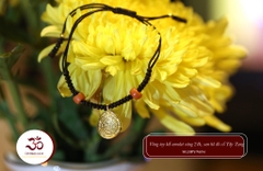 VÒNG TAY KẾT AMULET VÀNG 24K SAN HÔ SALMON TT