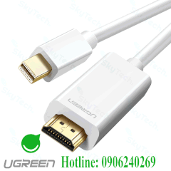 Cáp DisplayPort mini HDMI sang HDMI (Trắng, 2M) ugreen - 10404