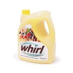 Bơ Lạc Thực Vật Dạng Lỏng hiệu Unsalted Whirl Liquid Butter 4 Lít sử dụng cho các món chay, ăn kiêng và giảm cân