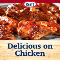 Sốt Thịt Nướng Vị Khói hiệu Kraft Hickory Smoke Barbecue Sauce - Nhập khẩu Mỹ 496g