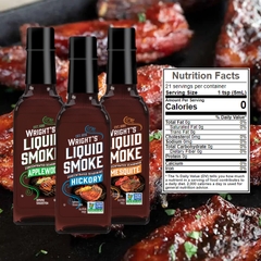 Hương khói hiệu Wright's Liquid Smoked ( Applewood / Mesquite / Hickory) hương vị BBQ Mỹ ngay trong căn bếp - 103ml
