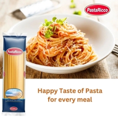 Mì Ý Spaghetti hiệu PastaRicco 500g, Mỳ ý số 3 làm từ 100% lúa mì cứng tốt cho sức khỏe
