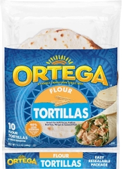 Vỏ bánh mềm Tortillas hiệu Ortega Tortillas 14.3oz - loại lớn 10 cái