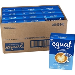 Đường ăn kiêng hiệu Equal Original Zero Calorie Sweetener - 115 gói