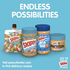 ​Bơ Đậu Phộng không đường hiệu Skippy No Sugar Added Peanut Butter Spread 462g