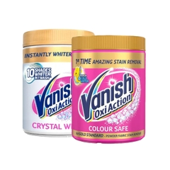 Bột giặt Cho Đồ Trắng Vanish Gold White - Không mùi, không hư sợi vải & da tay 1kg