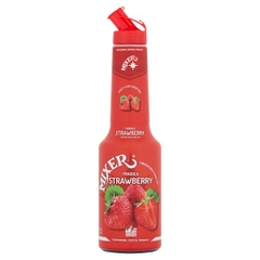 Dâu tây nghiền nhuyễn hiệu Concentrate Puree Mixer Mix Strawberry - Nhập khẩu Ý chai 1Lít