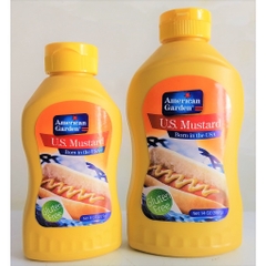 Xốt mù tạt vàng hiệu American Garden U.S. Mustard - Chai lớn 226g/397g