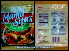 Hạt nêm sốt đậu hiệu Mama Sita Kare-Kare Mix (Reanut Sauce Mix) - Nhập khẩu Philippines 57g