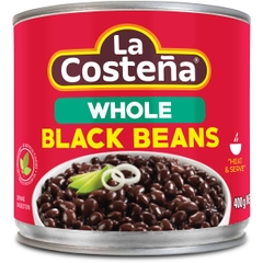 Đậu đen đóng lon nguyên hạt La Costena Whole Black Beans 400g