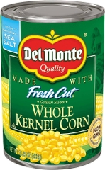 Bắp ( ngô ) nguyên hạt ngâm - Del Monte Whole Kernel Corn, chứng nhận NON-GMO, hủ 432g