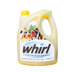 Bơ Lạc Thực Vật Dạng Lỏng hiệu Unsalted Whirl Liquid Butter 4 Lít sử dụng cho các món chay, ăn kiêng và giảm cân
