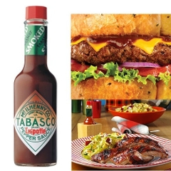 Sốt Ớt Vị Khói Tabasco Chipotle Sauce I Sốt Tabasco Cay Nhẹ Thơm Khói Ăn Pizza, Thịt Nướng, Burger - Chai 140ml