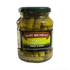 Dưa chuột bao tử ngâm hiệu Aunt Michelle Fancy Cornichons Sweet & Sour 340g