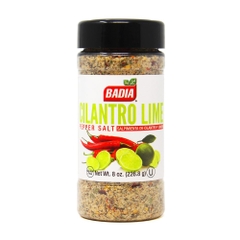 Gia vị muối tiêu chanh (muối Kosher Cilantro Lime ) hiệu Badia Kosher  Cilantro Lime - Hủ 226.8gr