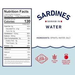 Cá trích ngâm nước hiệu Beach Cliff Sardines In Water - Hộp 106g