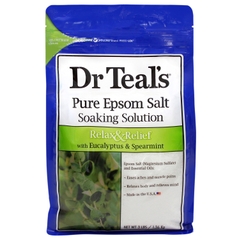 Muối tắm giảm đau nhức, căng thẳng mệt mỏi hiệu Dr Teal's Pure Epsom Salt 1.36kg