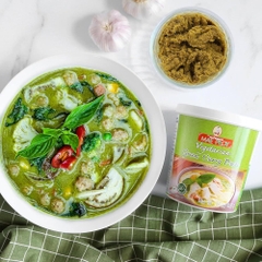 Sốt Cà Ri Chay Hiệu Mae Ploy – Vegan Green Curry Paste 400g | Chuẩn vị Thái, Thuần Chay, Dễ Nấu