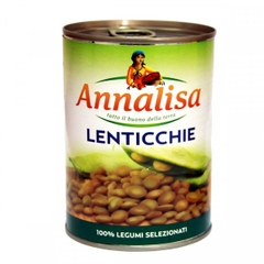 Đậu lăng ngâm đóng lon hiệu Annalisa Lenticchie – hộp 400g