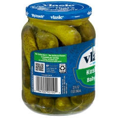 Dưa chuột ngâm muối Kosher hiệu Vlasic Dill Baby Wholes - hủ lớn 1.36kg