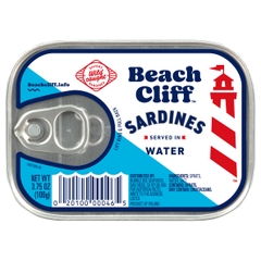 Cá trích ngâm nước hiệu Beach Cliff Sardines In Water - Hộp 106g