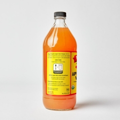 [ Hàng Chính Hãng ] Giấm táo hữu cơ chứa giấm cái - Bragg Organic Apple Cider Vinegar - Chai 946ml
