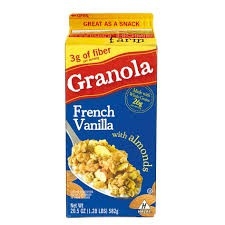 NGŨ CÓC GRANOLA FRENCH VANILLA WITH ALMONDS 582GM