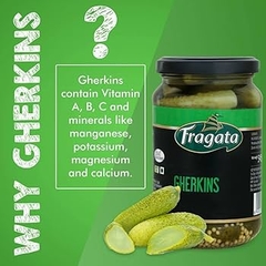 Dưa chuột ( dưa bao tử ) ngâm hiệu Fragata baby gherkins - Hủ 335g