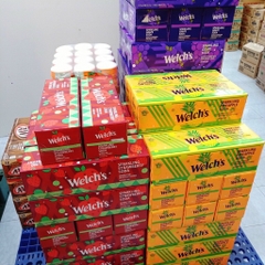 Thùng 12 Lon Nước Ngọt Soda Hiệu Welchs Sparkling Soda - Nhập khẩu USA