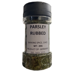 Lá mùi tây khô nghiền Parsley Rubbed, Ngò Tây sấy khô nhập khẩu ĐỨC dành món Âu - Hũ 120ml