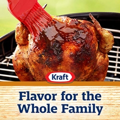 Sốt Thịt Nướng Vị Khói hiệu Kraft Hickory Smoke Barbecue Sauce - Nhập khẩu Mỹ 496g