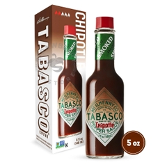 Sốt Ớt Vị Khói Tabasco Chipotle Sauce I Sốt Tabasco Cay Nhẹ Thơm Khói Ăn Pizza, Thịt Nướng, Burger - Chai 140ml