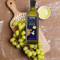 Dầu hạt nho Grapeseed Oil - hiệu La Sicilia - chai 1 lít