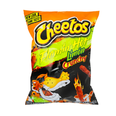 Bánh Snack Cheetos Flamin Hot Limon Crunchy Cheese – Vị Phô Mai Chua Cay – Gói 226.8g