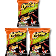 Bánh Snack Cheetos Flamin Hot Limon Crunchy Cheese – Vị Phô Mai Chua Cay – Gói 226.8g