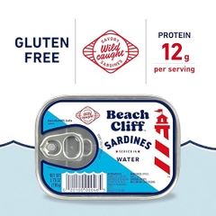 Cá trích ngâm nước hiệu Beach Cliff Sardines In Water - Hộp 106g