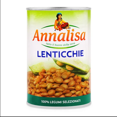 Đậu lăng ngâm đóng lon hiệu Annalisa Lenticchie – hộp 400g