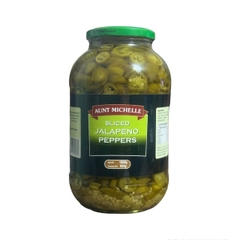Ớt lát Jalapeno ngâm hiệu A/M Sliced Jalapeno Peppers - Hủ 1.9kg