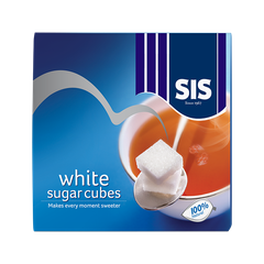 Đường viên trắng Sis white Sugar Cubes dùng uống trà, cà phê và pha chế  siêu tiện lợi - hộp 454g