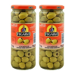 Quả Oliu Xanh tách hạt Figaro Pitted Green Olive 450g