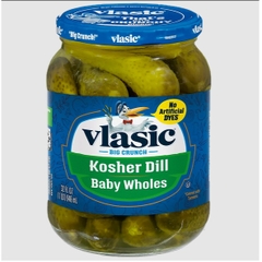 Dưa chuột ngâm muối Kosher hiệu Vlasic Dill Baby Wholes - hủ Trung 946g