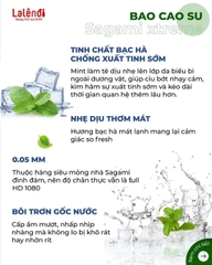 Sagami Bạc hà Xtreme Sprear Mint (10c) - Nhập khẩu chính hãng
