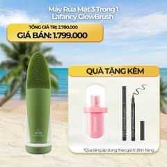 Máy rửa mặt 3in1 Lafancy GlowBrush