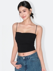 T34 -MAKILANA áo hai dây nữ có mút ngực dáng ngắn ôm body,thiết kế đơn giản tôn dáng, mặc ngoài hoặc mặc trong đều đẹp T34