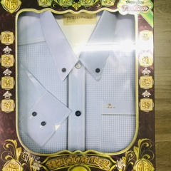 Bộ áo Sơ mi sọc Nam vàng mã cao cấp