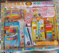 Bộ đồ dụng cụ học tập vàng mã cho Bé